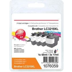 Viking LC3219XL Kompatibel Brother Tintenpatrone Schwarz, Cyan, Magenta, Gelb Multipack 4 Stück Produktbild