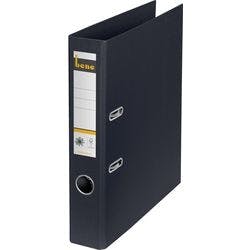 Bene No.1 Ordner DIN A4 52 mm Schwarz 2 Ringe 301600 SW Pappkarton Glatt Hochformat Produktbild