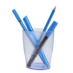 Exacompta Stifthalter 67610D Polystyrol Eisblau, Transparent 8 x 6 x 9,5 cm 10 Stück Produktbild