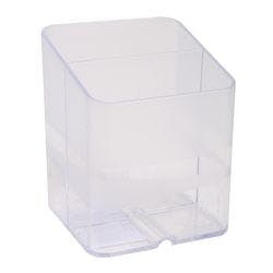 Exacompta Stifthalter 67723D Polystyrol Transparent 7,4 x 7,4 x 9,3 cm 10 Stück Produktbild