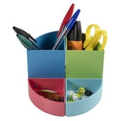 Exacompta Stifthalter 6821928D Polystyrol Farbig sortiert 12 x 12 x 8,3 cm 3 Stück Produktbild