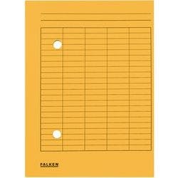 Falken Umlaufmappe mit 2 Löchern und Druck auf Vorderseite DIN A4 Manila Gelb 22 x 31,8 cm 100 Stück Produktbild