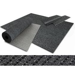 etm Sicherheitsmatte Anti Rutsch PES, Glasgarn, PVC Grau 1200 x 2000 mm Produktbild