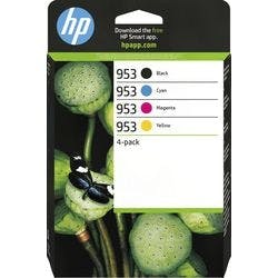 HP 953 Original Tintenpatrone 6ZC69AE Schwarz, Cyan, Magenta, Gelb Multipack 4 Stück Produktbild