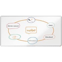 Nobo Premium Plus Whiteboard 1915163 Wandmontiert Magnetisch Lackierter Stahl 240 x 120 cm Produktbild