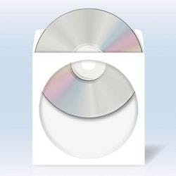 HERMA 1140 CD-/DVD-Hüllen 124 x 124 mm Weiß 100 Stück Produktbild