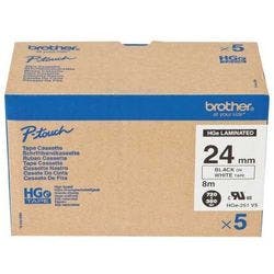 Brother Schriftband HGE-251V5 5 Stück Produktbild