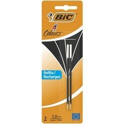 BIC Kugelschreibermine 4 Colours 0,4 mm Schwarz 2 Stück Produktbild