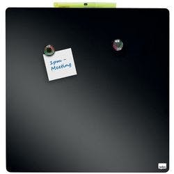 Nobo Mini Wandmontierbare Magnetische Whiteboard-Kachel 1903774 Lackierter Stahl Rahmenlos 360 mm x 360 mm Schwarz Produktbild