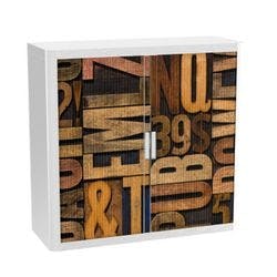 Paperflow Rollladenschrank PP (Polypropylen) 2 Fachböden abschließbar 1.100 x 415 x 1.040 mm Produktbild