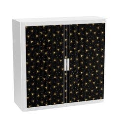 Paperflow Rollladenschrank PP (Polypropylen) 2 Fachböden abschließbar 1.100 x 415 x 1.040 mm Produktbild