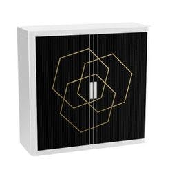 Paperflow Rollladenschrank PP (Polypropylen) 2 Fachböden abschließbar 1.100 x 415 x 1.040 mm Produktbild