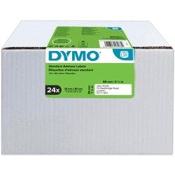 Dymo LW S0722360 / 99010 Authentic Adressetiketten Selbstklebend Weiß 28 x 89 mm 24 Rollen à 130 Etiketten Produktbild