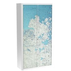 Paperflow Rollladenschrank PP (Polypropylen) 4 Fachböden abschließbar 1.100 x 415 x 2.040 mm Produktbild