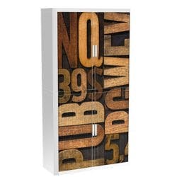 Paperflow Rollladenschrank PP (Polypropylen) 4 Fachböden abschließbar 1.100 x 415 x 2.040 mm Produktbild