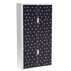 Paperflow Rollladenschrank PP (Polypropylen) 4 Fachböden abschließbar 1.100 x 415 x 2.040 mm Produktbild