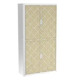 Paperflow Rollladenschrank PP (Polypropylen) 4 Fachböden abschließbar 1.100 x 415 x 2.040 mm Produktbild