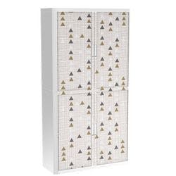 Paperflow Rollladenschrank PP (Polypropylen) 4 Fachböden abschließbar 1.100 x 415 x 2.040 mm Produktbild
