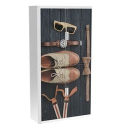 Paperflow Rollladenschrank PP (Polypropylen) 4 Fachböden abschließbar 1.100 x 415 x 2.040 mm Produktbild