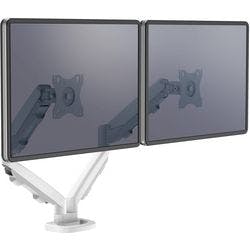 Fellowes Doppelmonitor-Arm Eppa höhenverstellbar 480 x 1000 X 560 mm 39 Zoll Weiß Produktbild