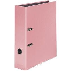Falken Pastel Color Ordner DIN A4 80 mm Flamingorosa 2 Ringe Pappkarton Glänzend Produktbild