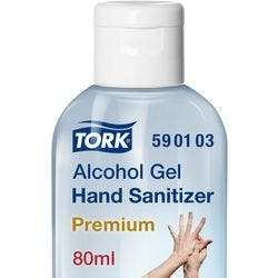 Tork Premium Handdesinfektionsmittel Gel Alcohol Premium Transparent 24 Stück à 80 ml Produktbild