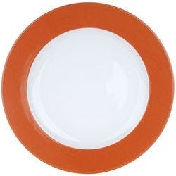 Teller Nova Ocean Weiß, Orange Porzellan 12 Stück 22 cm Produktbild