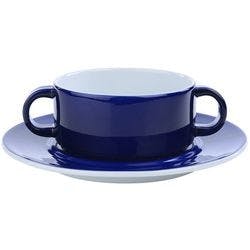 Porzellanteller Ocean 17 cm Kobaltblau, Weiß 12 Stück Produktbild