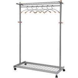 Alba Mobiler Kleiderständer Lux Holz, Chrom Produktbild