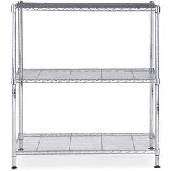 Alba Mobi Chrom Lagerregal 900 x 350 x 900 mm Silber Produktbild