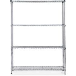Alba Mobi Chrom Lagerregal 1.200 x 350 x 1.600 mm Silber Produktbild