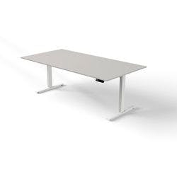 Kerkmann Move 3 Sitz-Stehschreibtisch Rechteckig Hellgrau T-Fuß 2.000 (B) x 1.000 (T) x 1.200 (H) mm Holz Produktbild