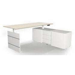 Kerkmann Move 3 Elektrisch Höhenverstellbar Sitz-Stehschreibtisch Freiform Ahorn T-Fuß 3 Schübe 1.800 (B) x 800 (T) x 1.200 (H) mm Holz Produktbild