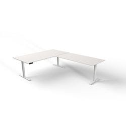 Kerkmann Move 3 Elektrisch Höhenverstellbar Sitz-Stehschreibtisch Freiform Weiß T-Fuß 2.000 (B) x 1.000 (T) x 720 (H) mm Holz Produktbild Print Hauptbild L