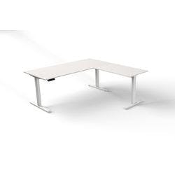 Kerkmann Move 3 Sitz-Stehschreibtisch Freiform Weiß T-Fuß 1.800 (B) x 1.800 (T) x 1.200 (H) mm Holz Produktbild