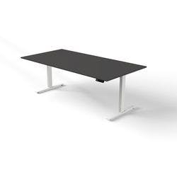 Kerkmann Move 3 Sitz-Stehschreibtisch Rechteckig Anthrazit T-Fuß 2.000 (B) x 1.000 (T) x 1.200 (H) mm Holz Produktbild