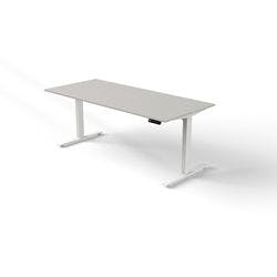 Kerkmann Move 3 Sitz-Stehschreibtisch Rechteckig Hellgrau T-Fuß 1.800 (B) x 800 (T) x 1.200 (H) mm Holz Produktbild