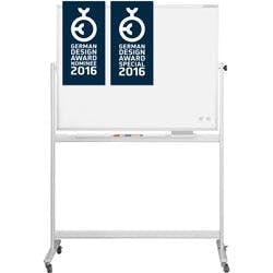 magnetoplan Design Mobiles Whiteboard Magnetisch Emaille Doppelseitig 150 (B) x 100 (H) cm Produktbild