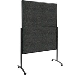 Legamaster PREMIUM PLUS Filz Pinnwand Magnetisch Freistehend 126 (B) x 58 (T) x 196 (H) cm Aluminium Anthrazit Produktbild
