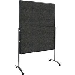 Legamaster PREMIUM PLUS Moderationswand, höhenverstellbar, Hoch- und Querformat, Filz, anthrazit Produktbild