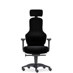 SITWELL STEIFENSAND Bürostuhl Ortholetic Balance L mit Kopfstütze und Armlehnen Schwarz Stoff 130 kg Produktbild