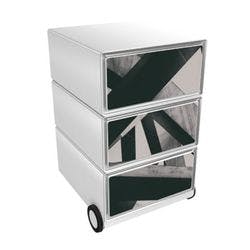 PAPERFLOW Rollcontainer easyBox 3 horizontale Schubladen 642x390x436mm PERSO BALKEN Produktbild