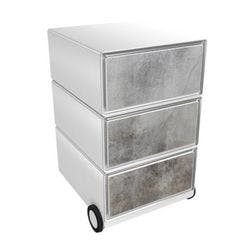 PAPERFLOW Rollcontainer easyBox 3 horizontale Schubladen 642x390x436mm PERSO RISS Produktbild