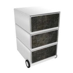 PAPERFLOW Rollcontainer easyBox 3 horizontale Schubladen 642x390x436mm PERSO VULNUS Produktbild