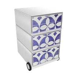 PAPERFLOW Rollcontainer easyBox 4 horizontale Schubladen 642x390x436mm PERSO STEINGUT Produktbild