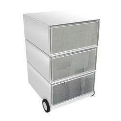 PAPERFLOW Rollcontainer easyBox 3 horizontale Schubladen 642x390x436mm PERSO ROLLER Produktbild