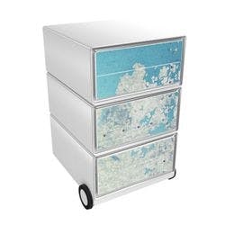 PAPERFLOW Rollcontainer easyBox 4 horizontale Schubladen 642x390x436mm PERSO KONTINENT Produktbild