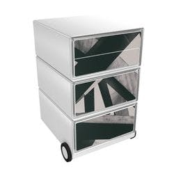 PAPERFLOW Rollcontainer easyBox 4 horizontale Schubladen 642x390x436mm PERSO BALKEN Produktbild