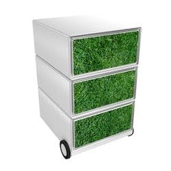 PAPERFLOW Rollcontainer easyBox 3 horizontale Schubladen 642x390x436mm PERSO GOLF Produktbild