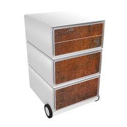 PAPERFLOW Rollcontainer easyBox 4 horizontale Schubladen 642x390x436mm PERSO ROST Produktbild